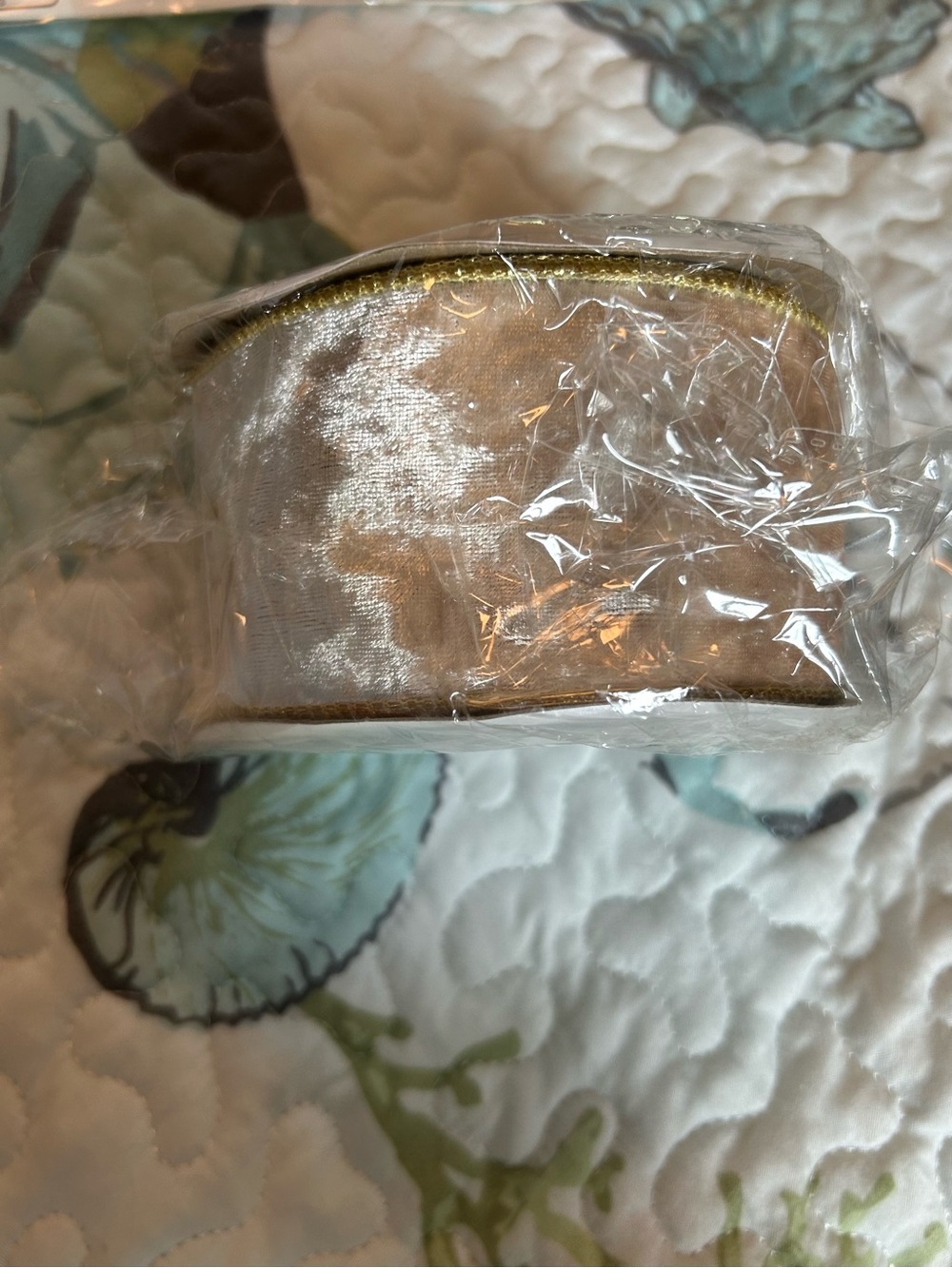 Velvet Ribbon with Gold Edge - Decorative Hair & Gift Accent